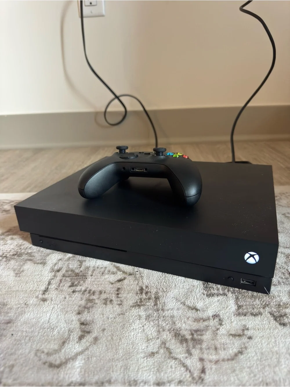 Xbox One X Black Console with Wireless Controller -